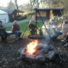 Gemütliche Stimmung beim Osterfeuer